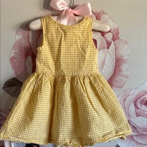 Ralph Lauren Yellow Checkered Kids Dress